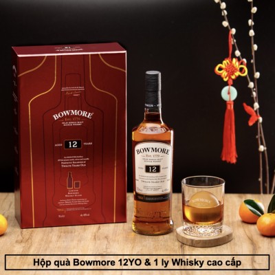 Rượu Bowmore 12 Năm - Hộp Quà Tết 2022